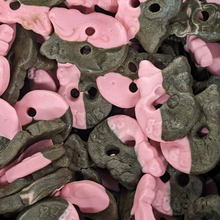 Load image into Gallery viewer, Bubs Raspberry & Liquorice Skulls Foams (100g) (Vegan)