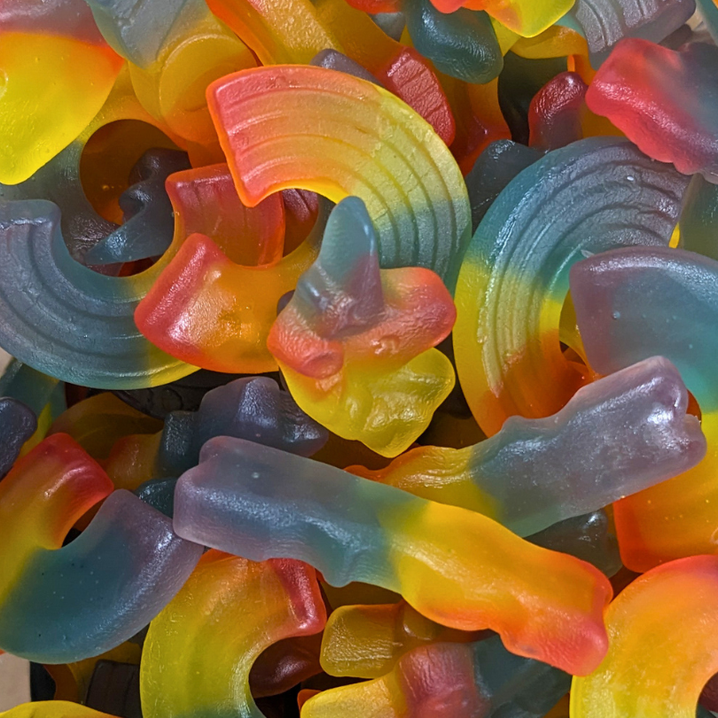 Rainbow & Unicorn Wine Gums (Vegan)