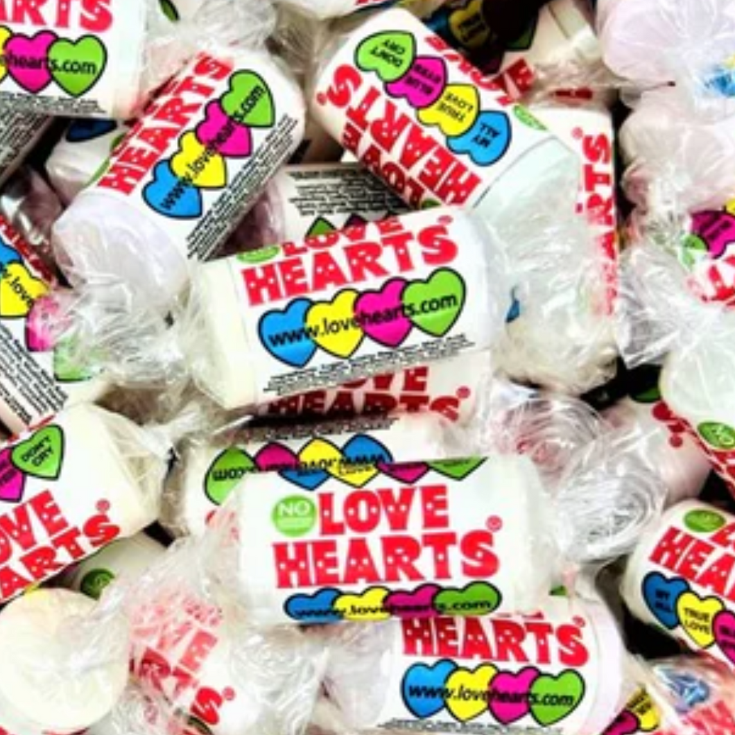 Love Hearts Mini Rolls (100g)