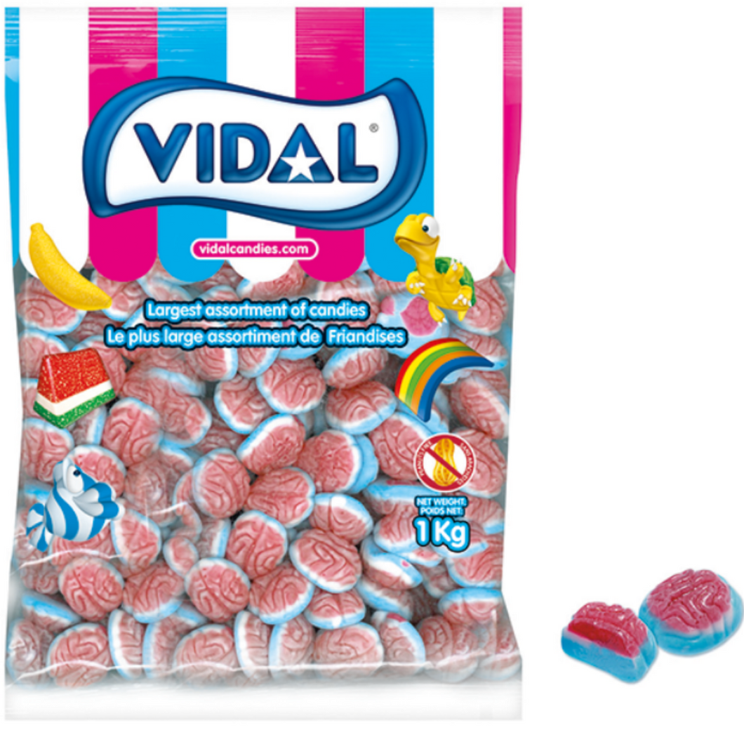 JELLY FILLED BRAINS (VIDAL) 1KG