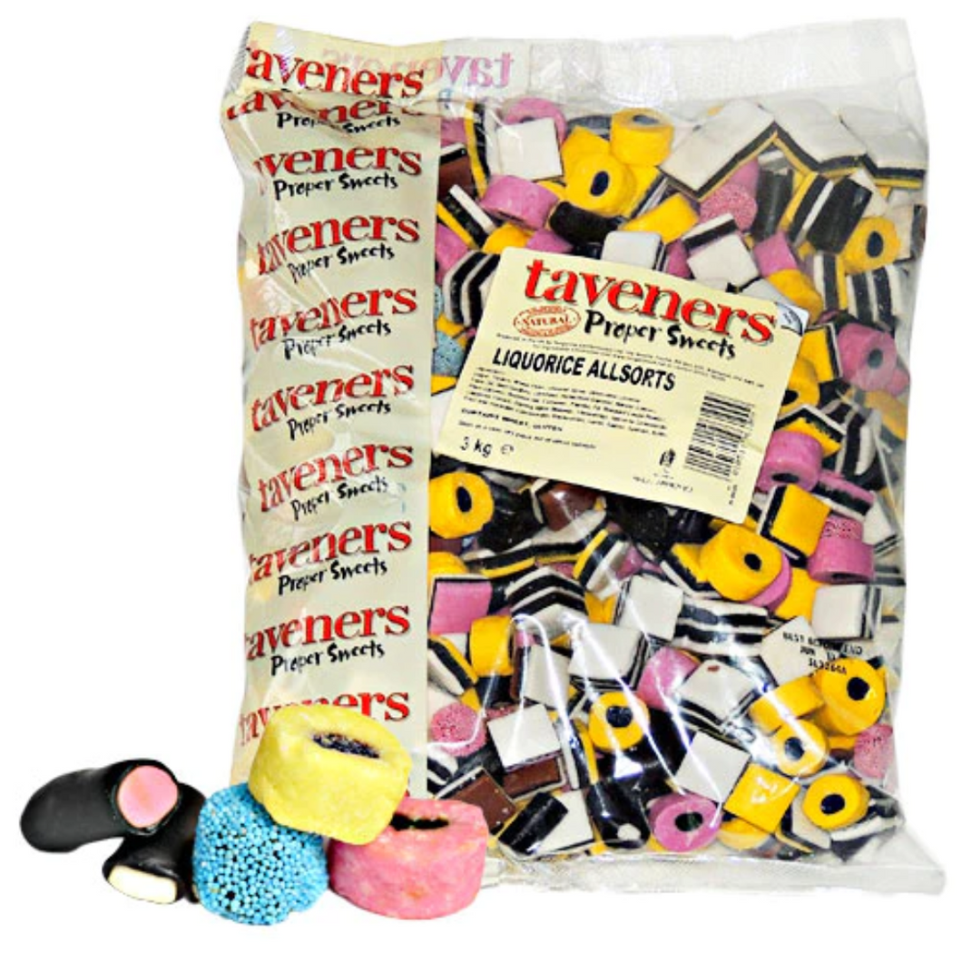 LIQUORICE ALLSORTS (TAVENERS) 3KG