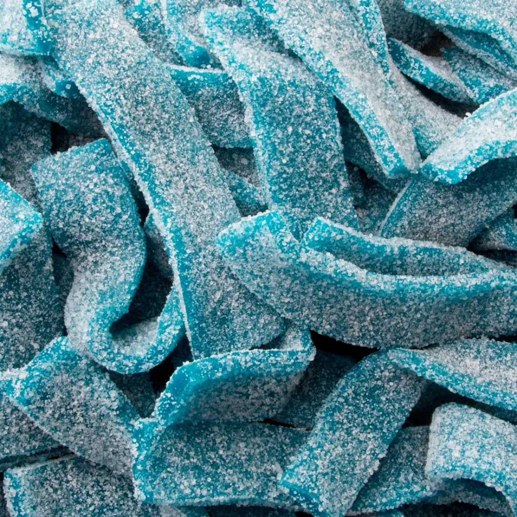 Blue Raspberry Sour Belts (10 Belts)