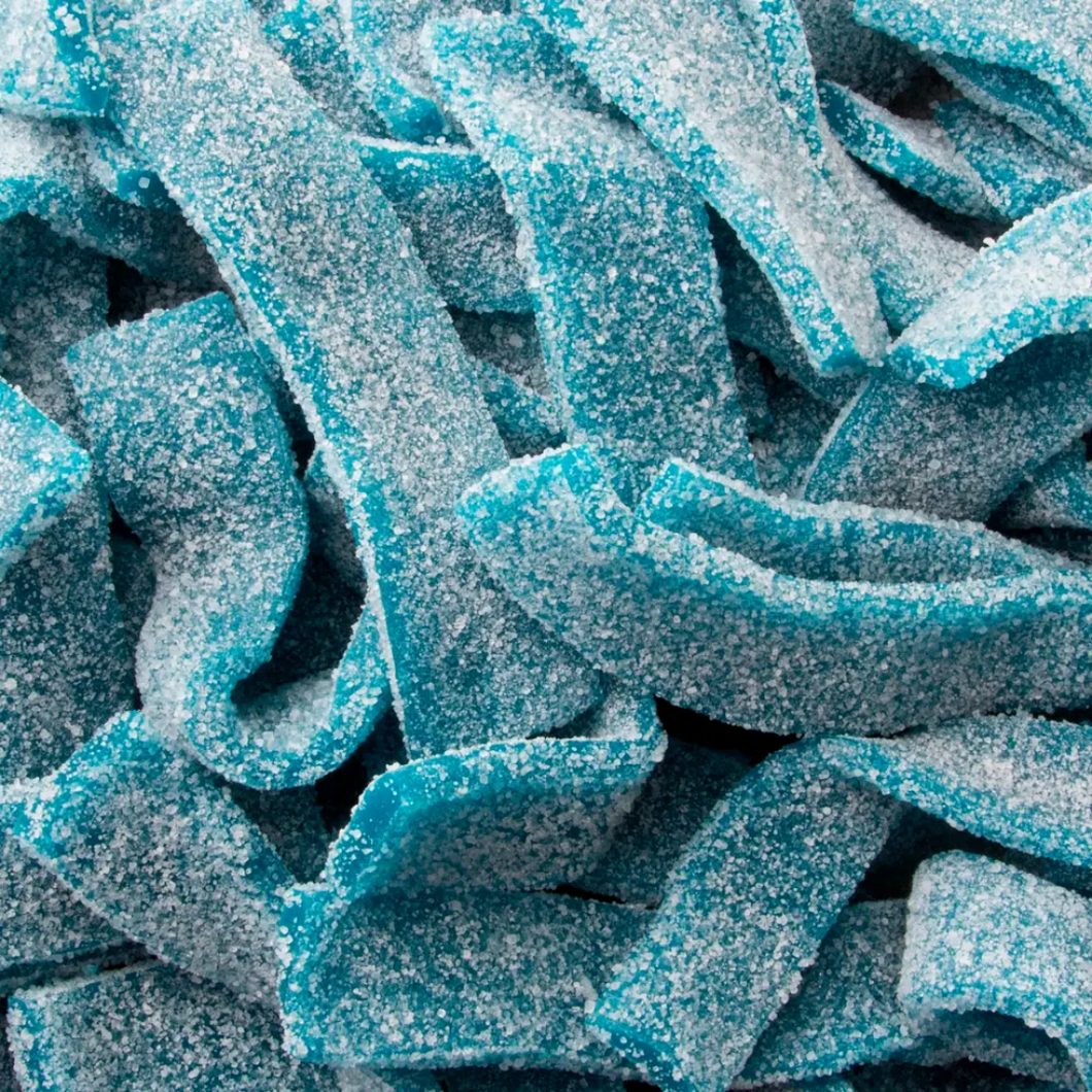 Blue Raspberry Sour Belts (100g)