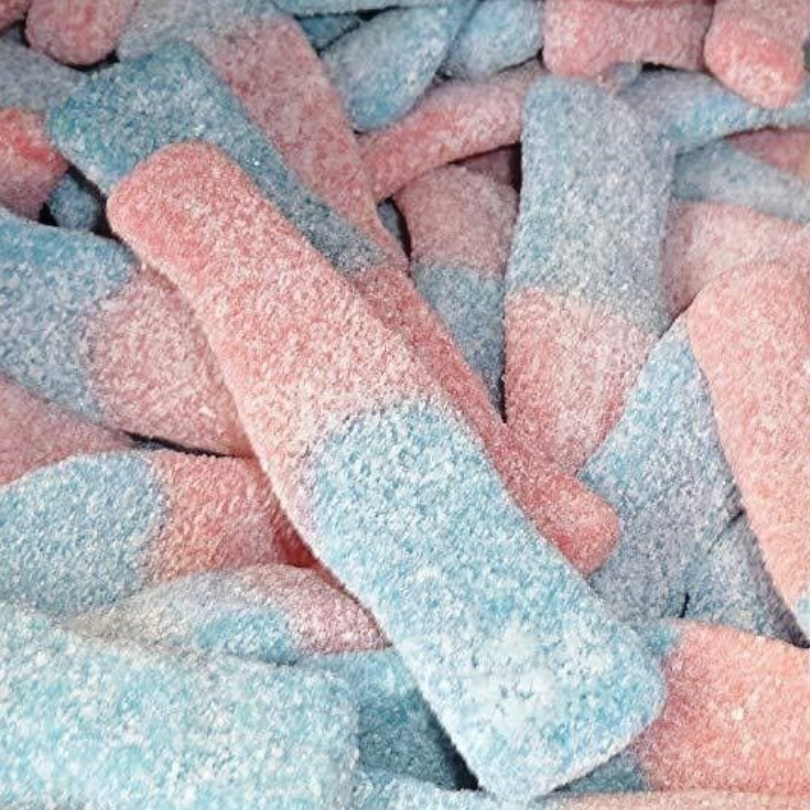 Large Fizzy Bubblegum Bottles (100g) (Halal)