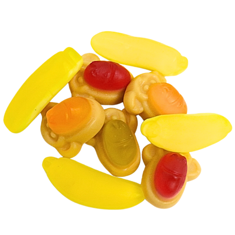Monkey Faces and Bananas (100g)