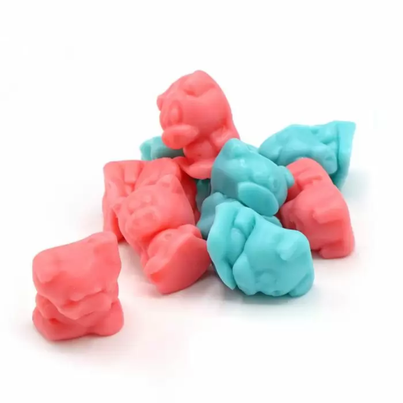 Buy Bubblegum Pigs (100g) Chewy gummy jelly Pick n mix sweets from Joyofsweets.com