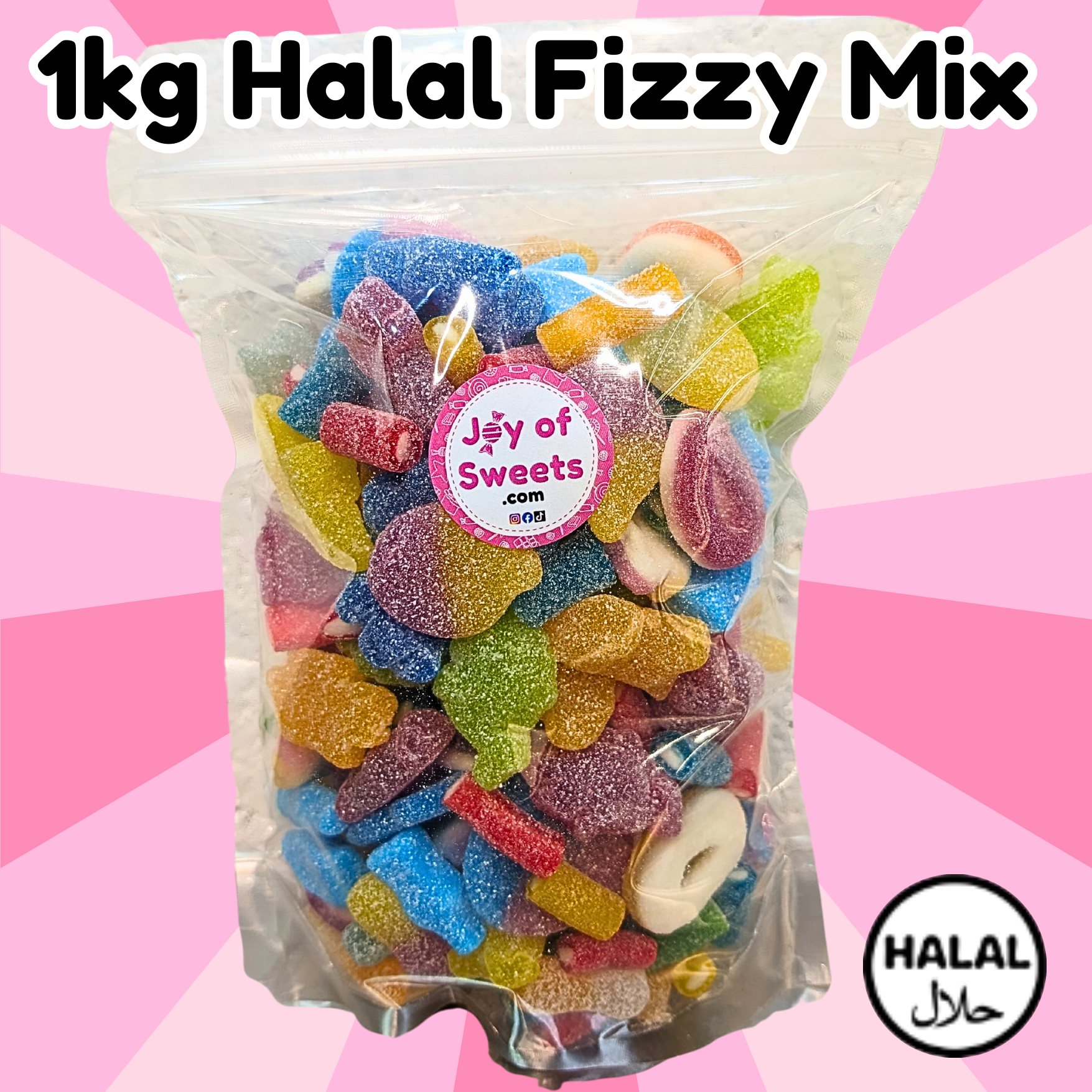 Faizen Sweets Halal 1kg Assorted Fizzy Mix | Joyofsweets.com – JoyofSweets.com