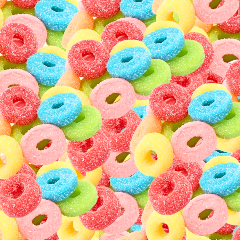 Sour Fruity Hoops (100g)