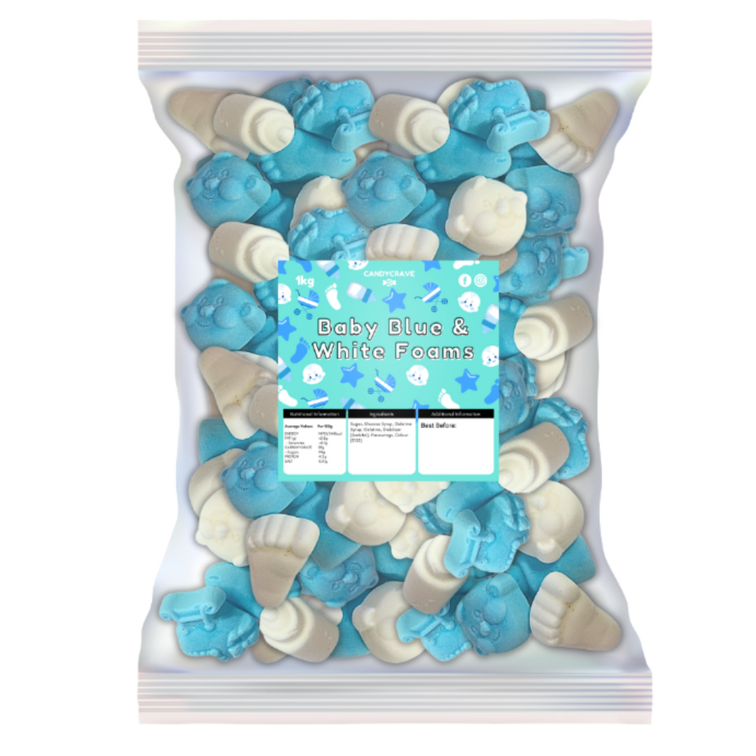Baby Blue and White 1kg Foam Mix (Pre-made)