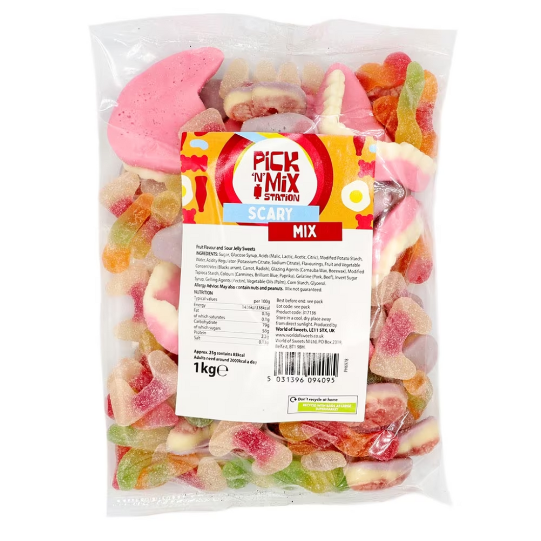 Pick n Mix Station Scary Mix Bag 1kg (Pre-Made)