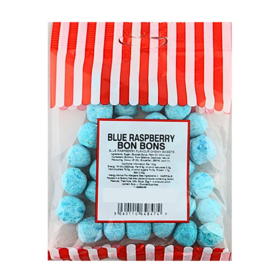 Blue Raspberry Bon Bons (100g) | Joyofsweets.com – JoyofSweets.com