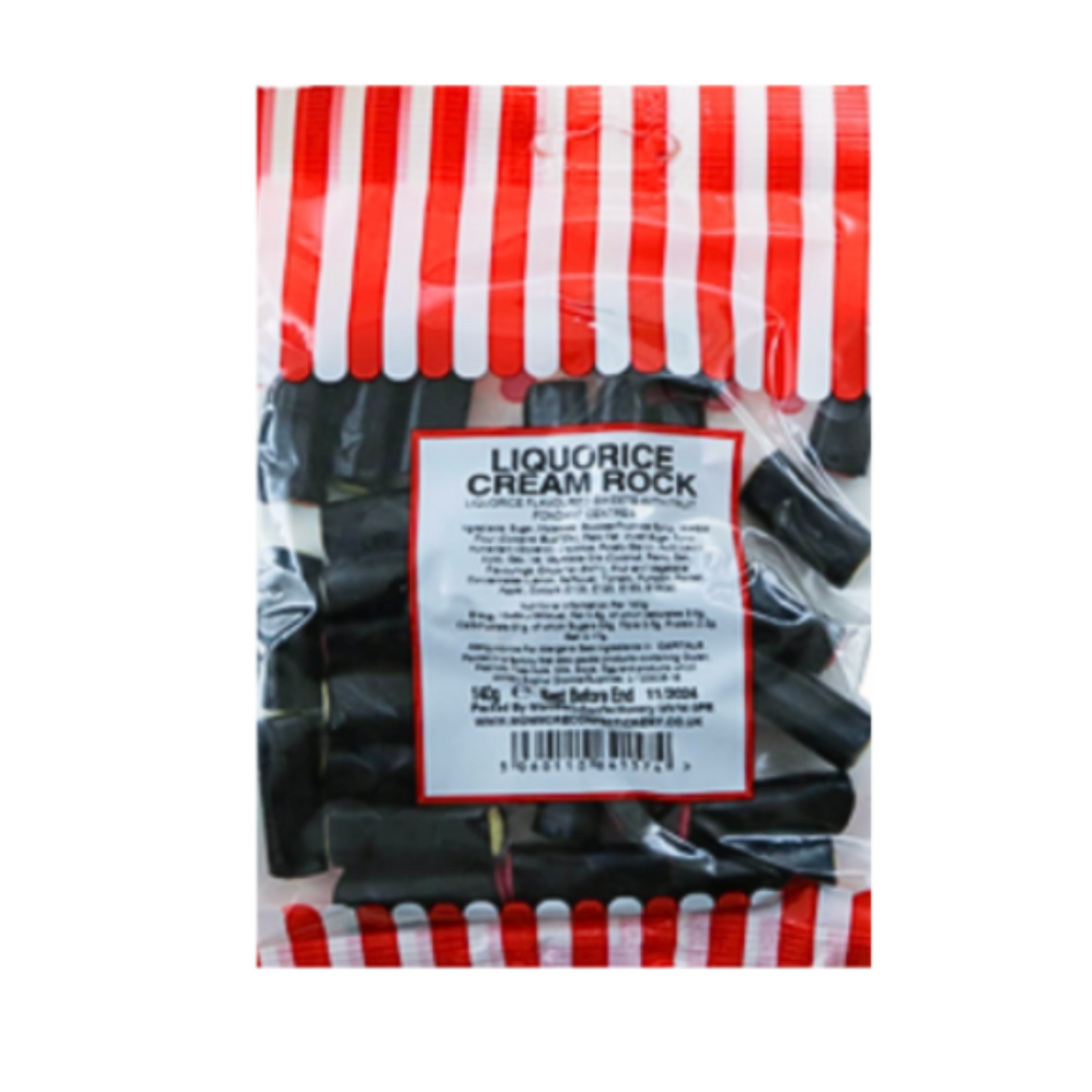 Liquorice Cream Rock (140g)
