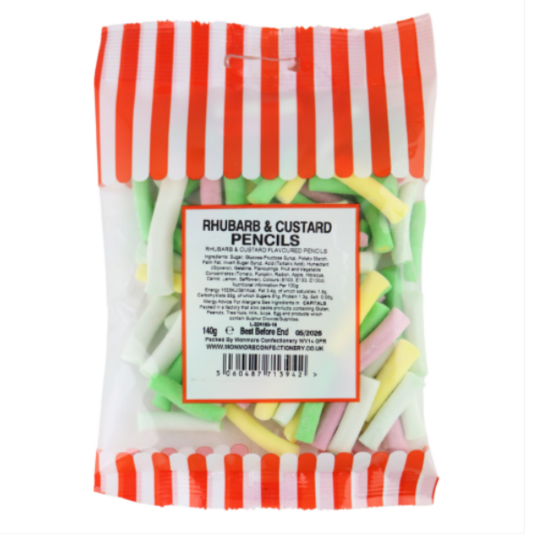 Rhubarb and Custard Pencils (140g)