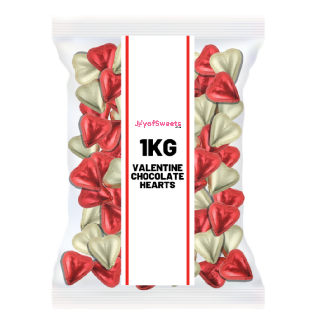 1kg Valentines Chocolate Hearts