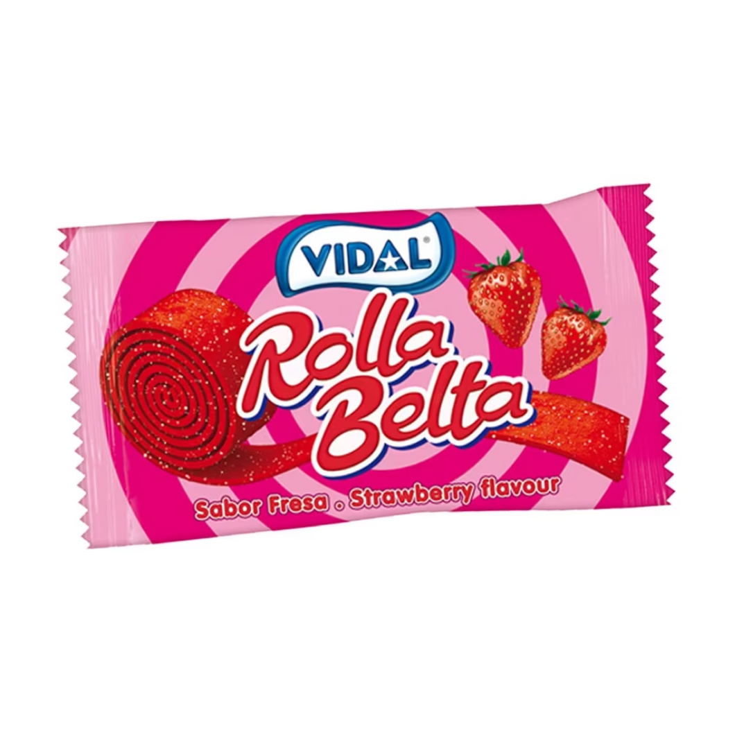 Vidal Strawberry Rolla Belta 20g **ONE PER CUSTOMER**