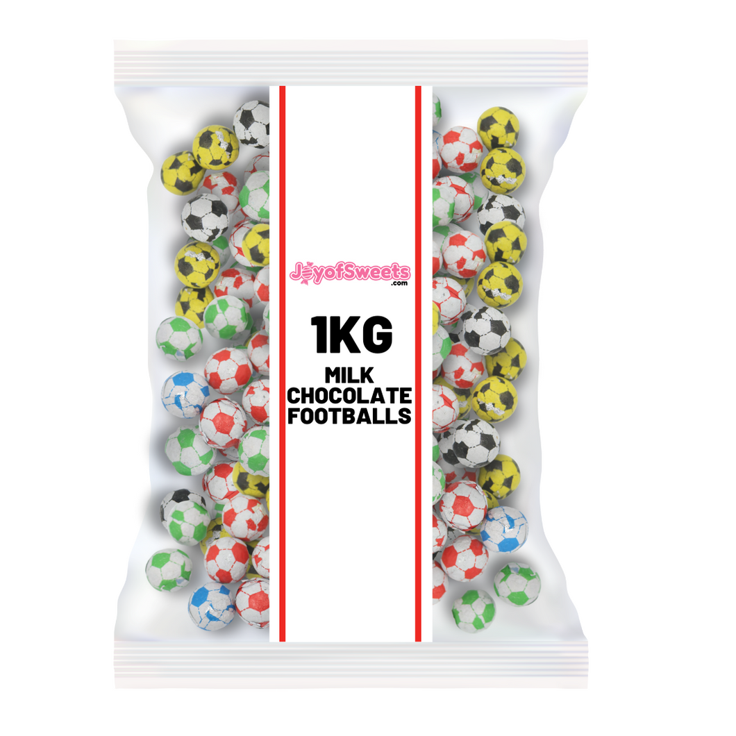 Milk Chocolate Footballs 1kg (Pre-made)