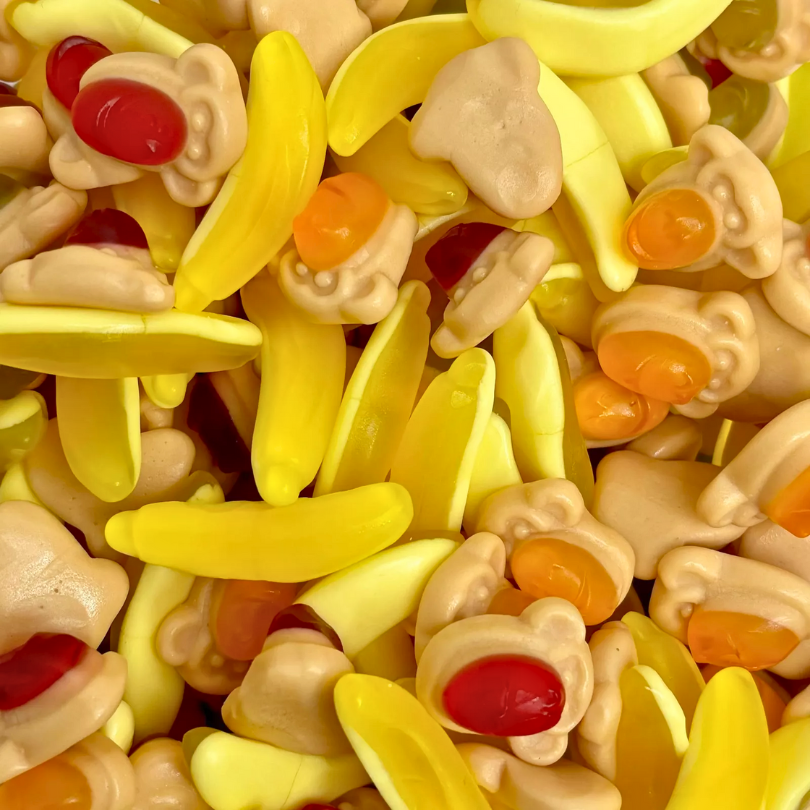 Monkey Faces and Bananas (100g)