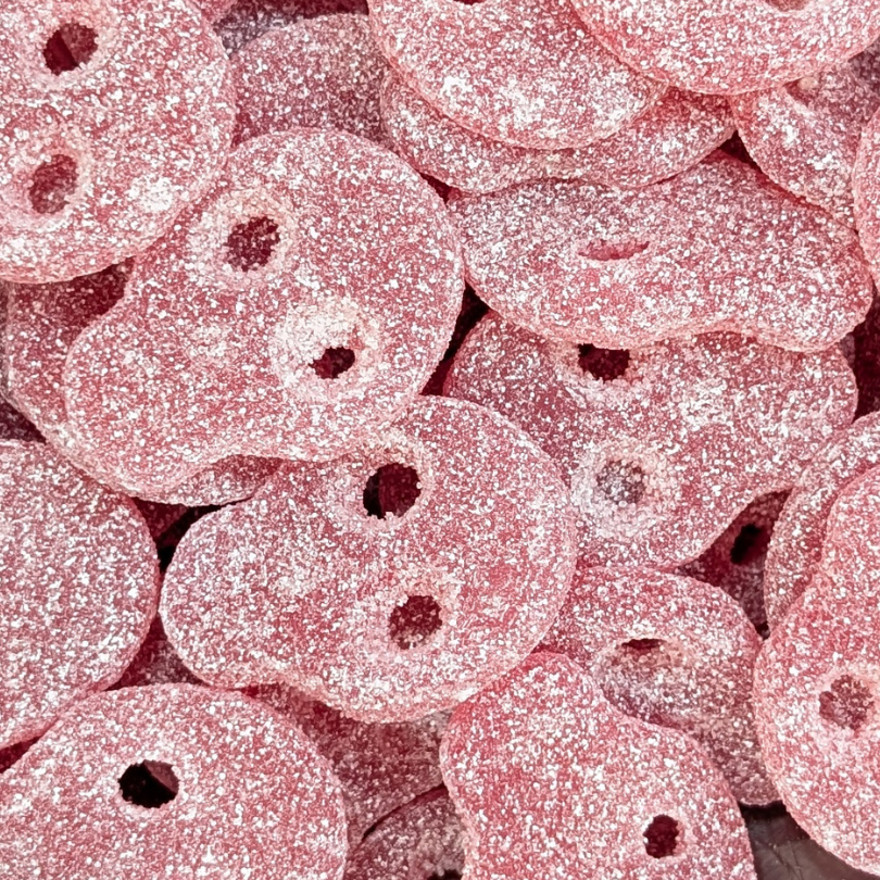 Fizzy Red Peach Skulls (100g)