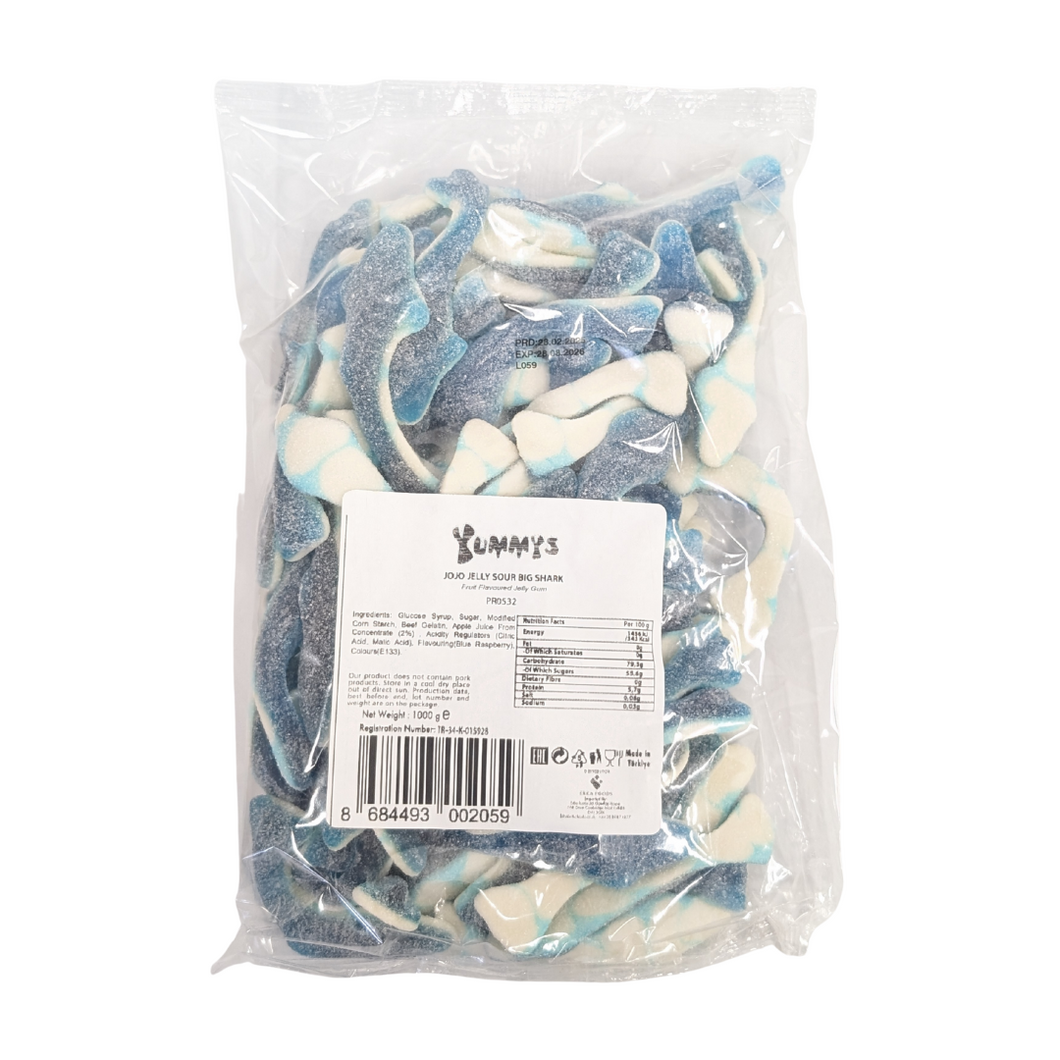 Yummy's Sour Big Sharks 1kg (Halal)