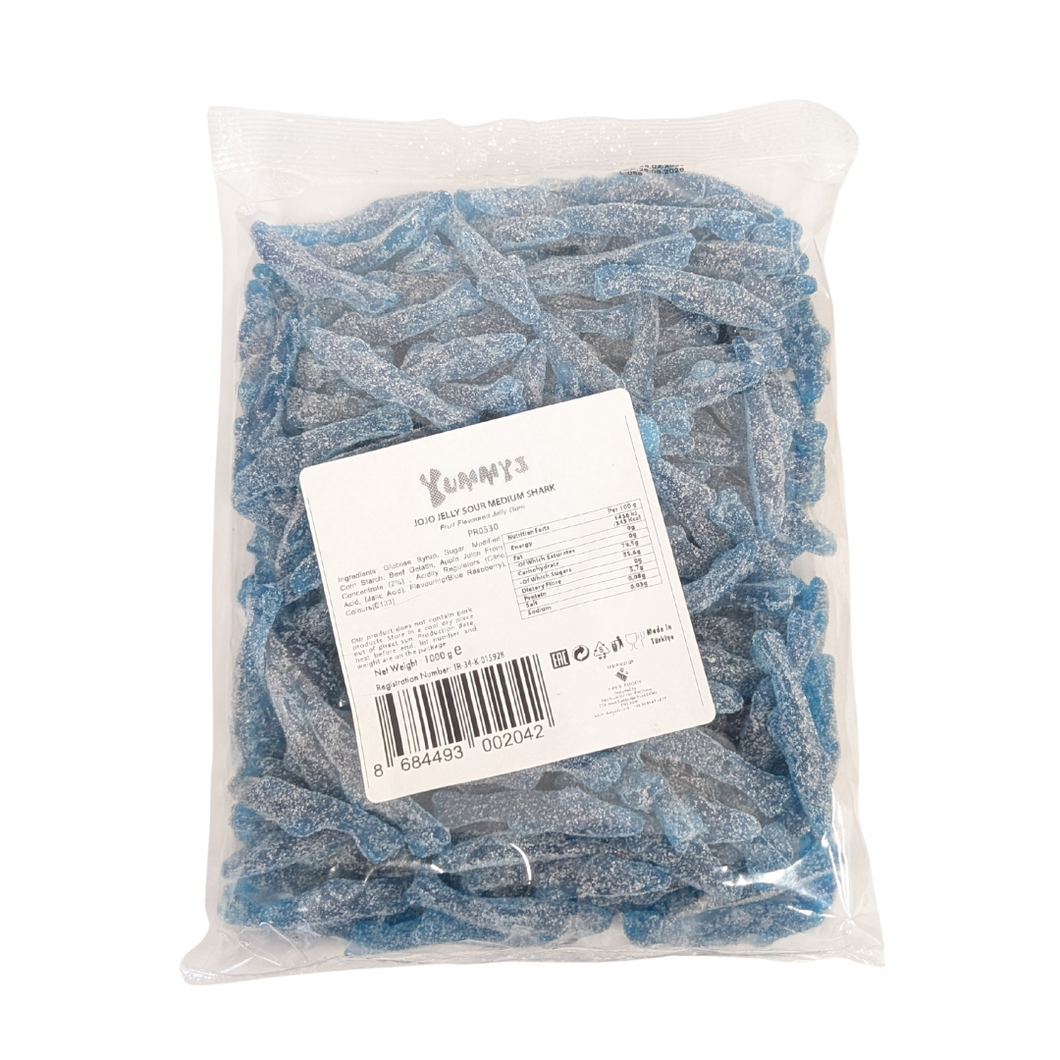 Yummy's Sour Medium Sharks 1kg (Halal)
