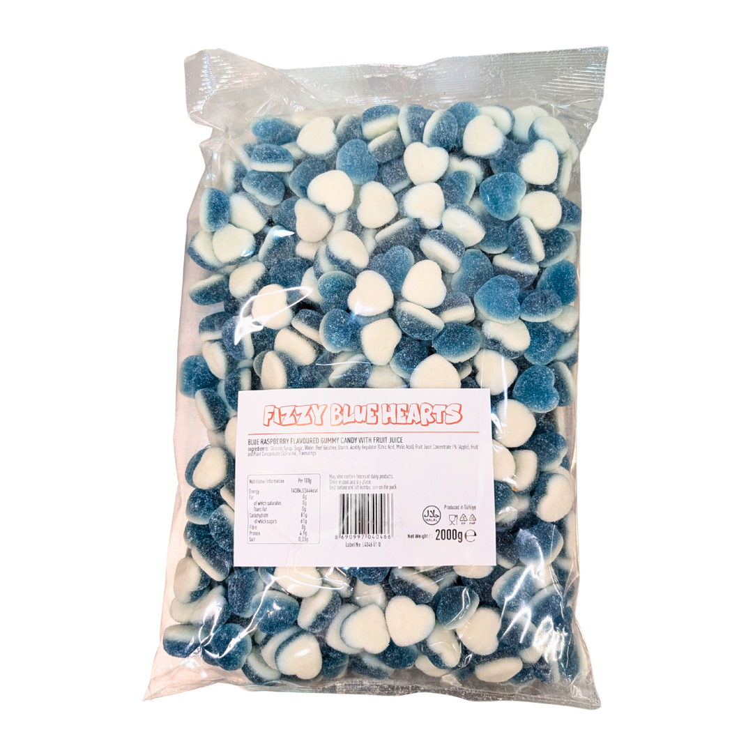 Fizzy Blue Hearts 2kg (Halal)