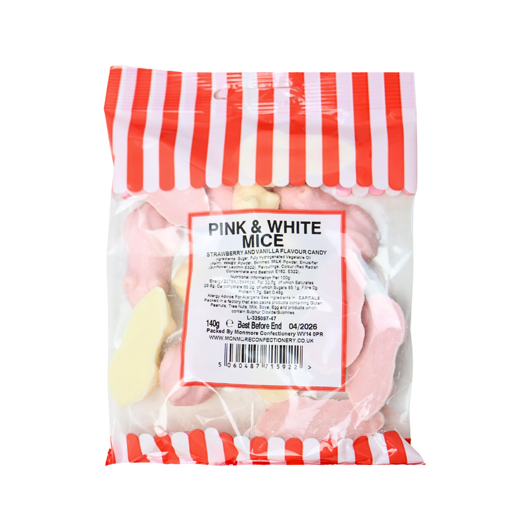 Pink & White Chocolate Mice (140g)