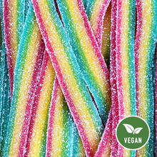 Load image into Gallery viewer, 1kg Sour Rainbow Belt Tub (Vegan)
