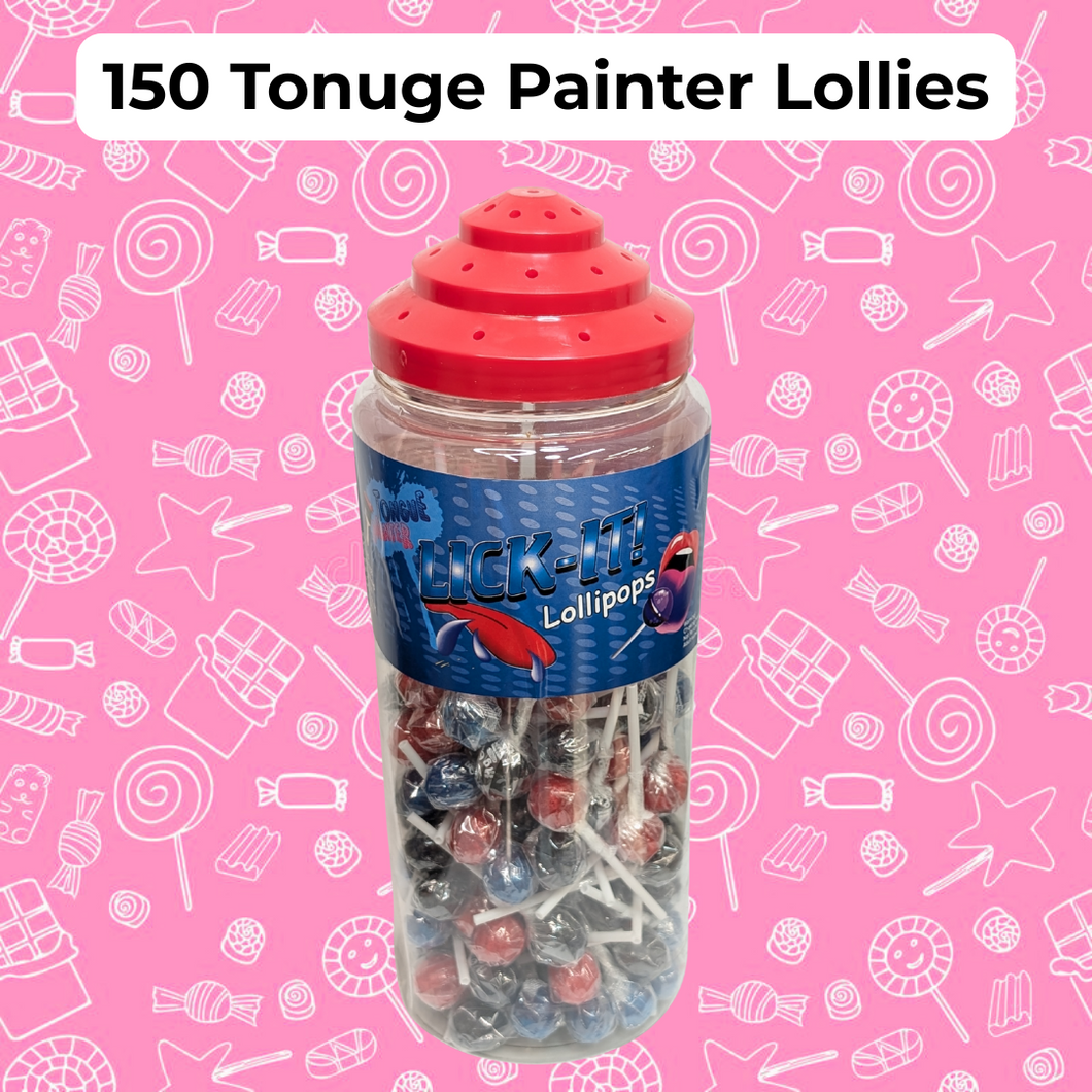 Lick It Tonuge Painter Lollies (150 Count)