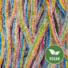Load image into Gallery viewer, 1kg Sour Rainbow Pencils Tub (Vegan)
