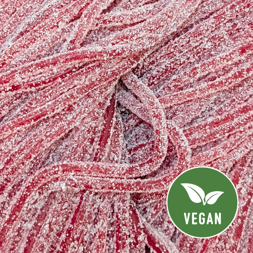 Yummy's Sour Strawberry Spaghetti 1kg Tub (Halal)