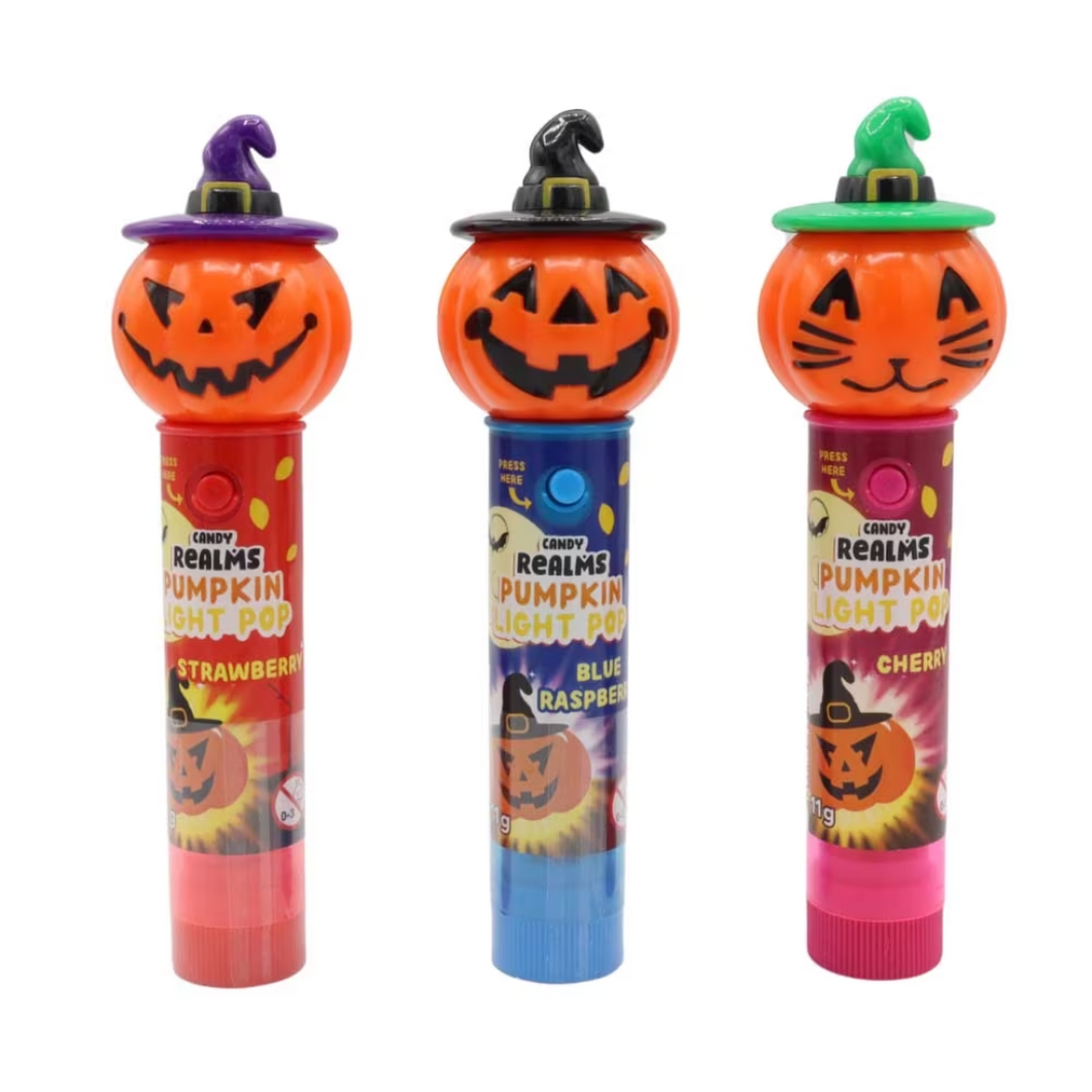 Candy Realms Halloween Pumpkin Light Pop 11g