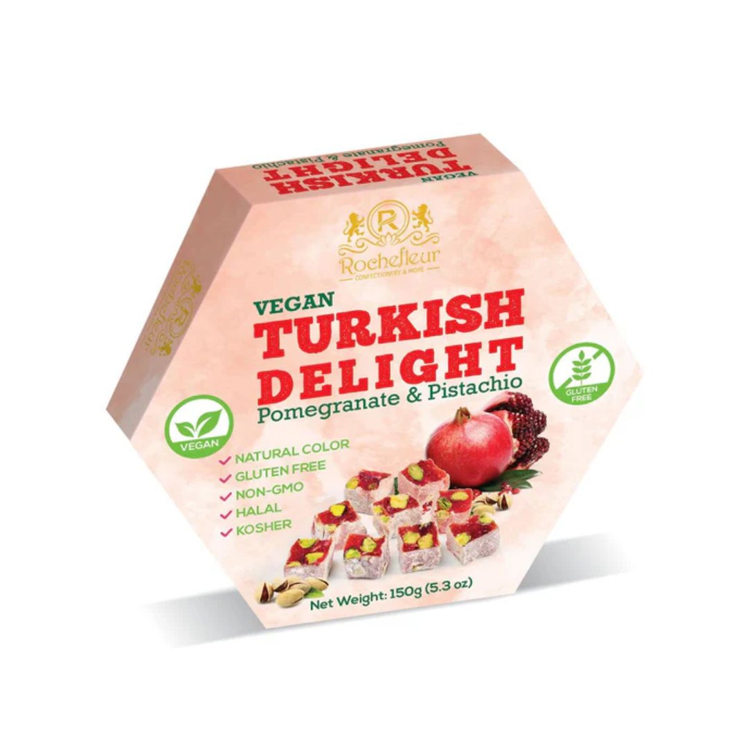Rochefleur Pomegranate & Pistachio Turkish Delight 150g
