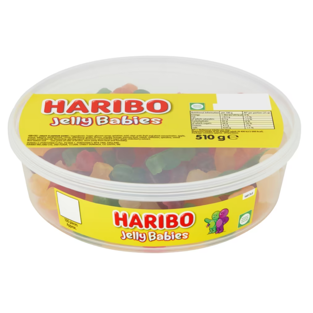 Haribo Jelly Babies Tub 510g