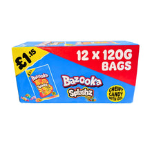 Load image into Gallery viewer, Bazooka Splashz Fruity 120g x 12
