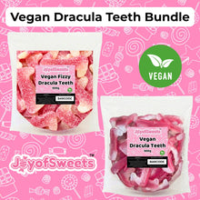Load image into Gallery viewer, Dracula Teeth Bundle (500g Fizzy / 500g Jelly) (Vegan)
