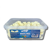 Load image into Gallery viewer, 3 x 600g Opsy Chocolate Tubs (White Mice, Pink Mice, Pies)
