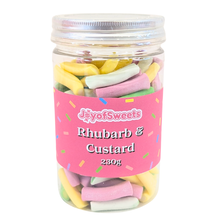 Load image into Gallery viewer, Rhubarb and Custard Pencils 230g Gift Jar
