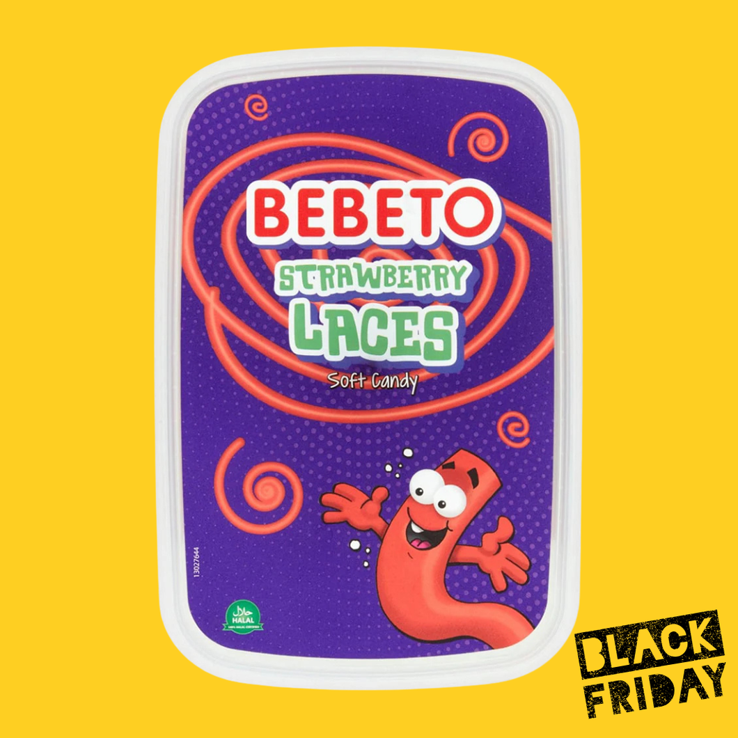 Bebeto Strawberry Laces 500g Tub