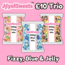 Load image into Gallery viewer, Tenner Trio (Jelly, Fizzy, Blue)
