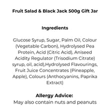 Load image into Gallery viewer, Black Jack &amp; Fruit Salad 500g Gift Jar
