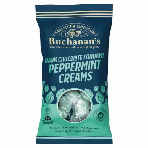 Buchanan's Dark Chocolate Fondant Peppermint Creams Bag (120g) from joyofsweets.com