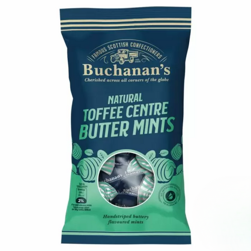 Buchanan's Natural Toffee Centre Butter Mints Bags 140g