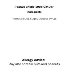 Load image into Gallery viewer, Peanut Brittle 490g Gift Jar
