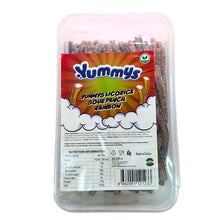 Load image into Gallery viewer, 1kg Sour Rainbow Pencils Tub (Vegan)
