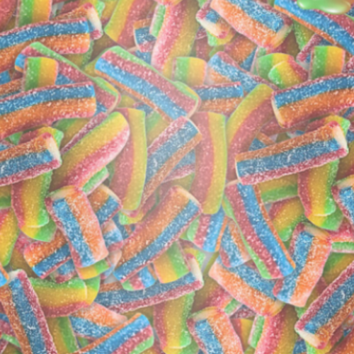 Fizzy Rainbow Pencils (100g) pick n mix sweets from joyofsweets.com