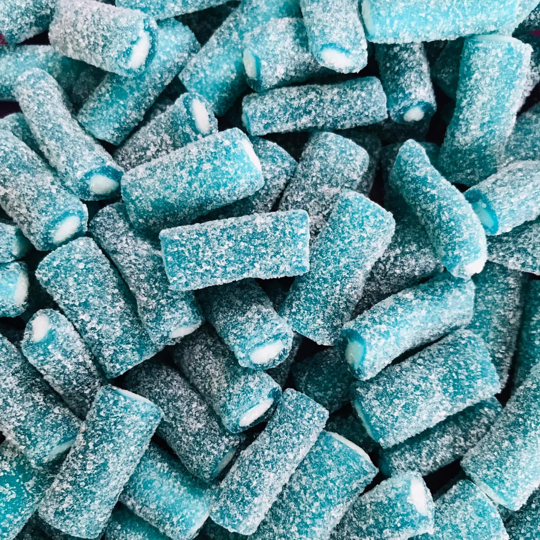 Fizzy Blue Raspberry Pencils (100g) sour pick n mix sweets from joyofsweets.com