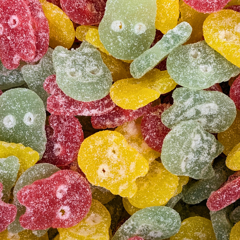 Bubs Sour Fruit Skulls (Vegan)