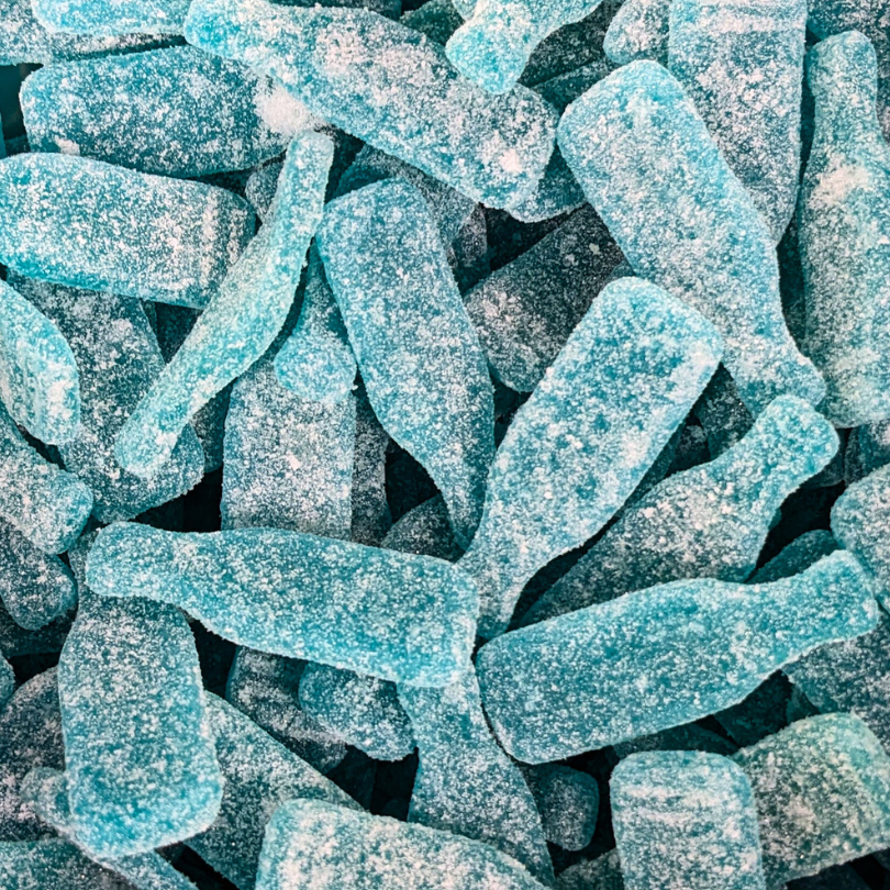 Fizzy Raspberry Soda Bottles