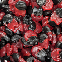 Load image into Gallery viewer, Bubs Liquorice &amp; Raspberry Skulls (Vegan)
