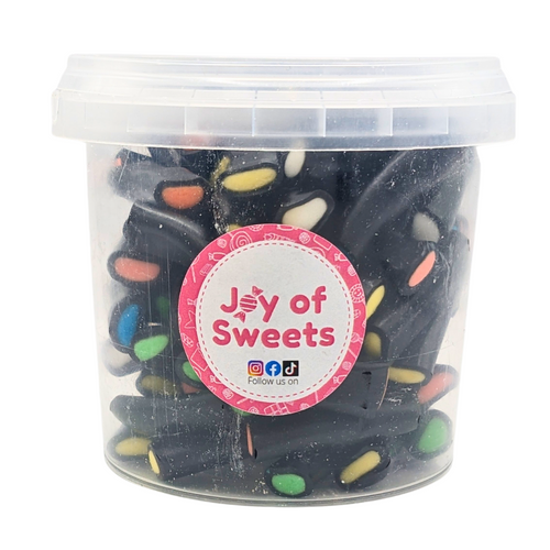 Liquorice Cream Rock 250g Grab Tub (Halal) from joyofsweets.com